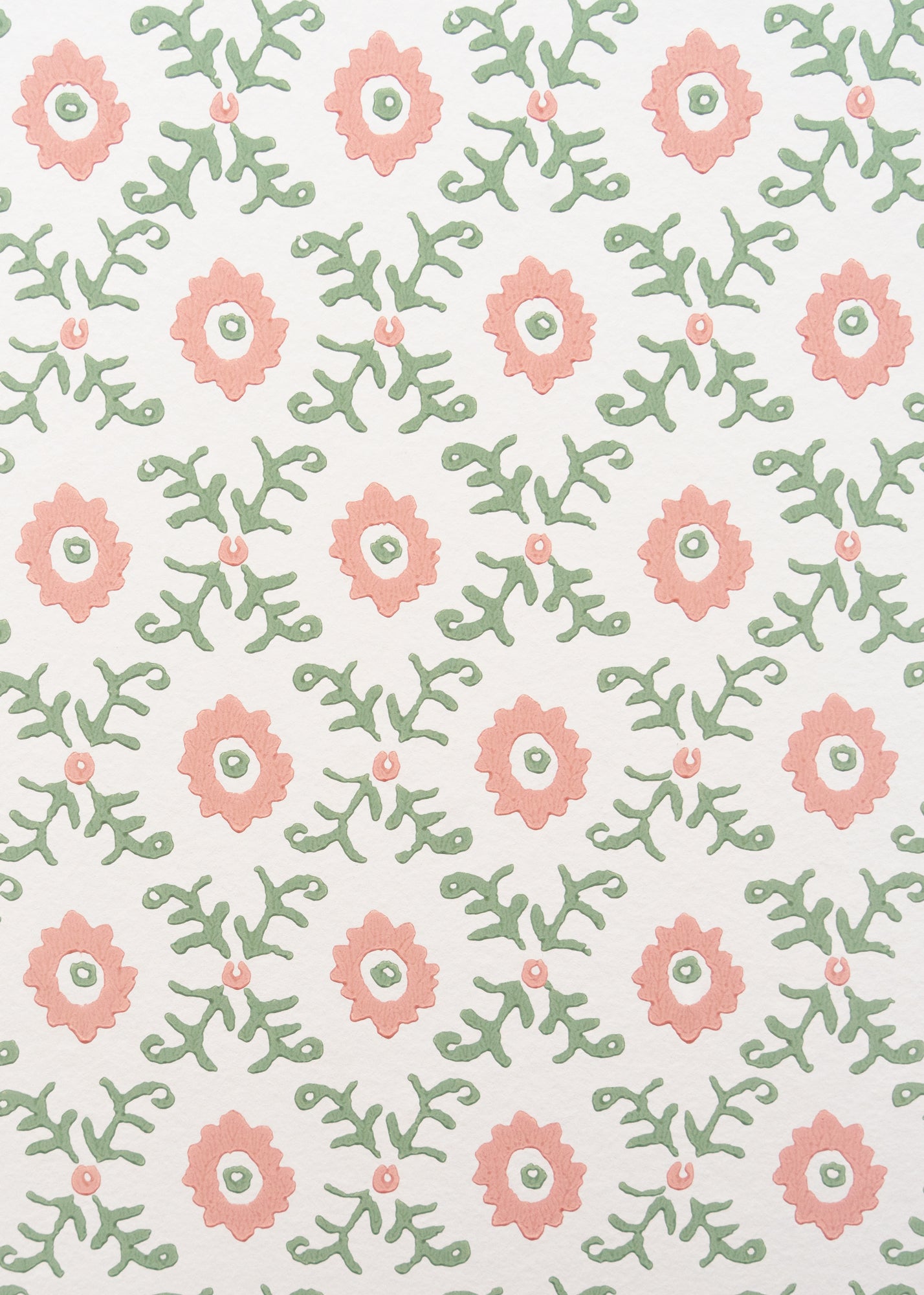 pink and green flower wallpaper